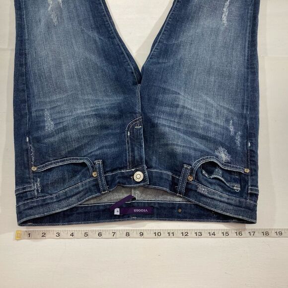 Vigoss Jeans Women’s 13 Blue Distressed London Bootcut Western #P2520J - Picture 10 of 13